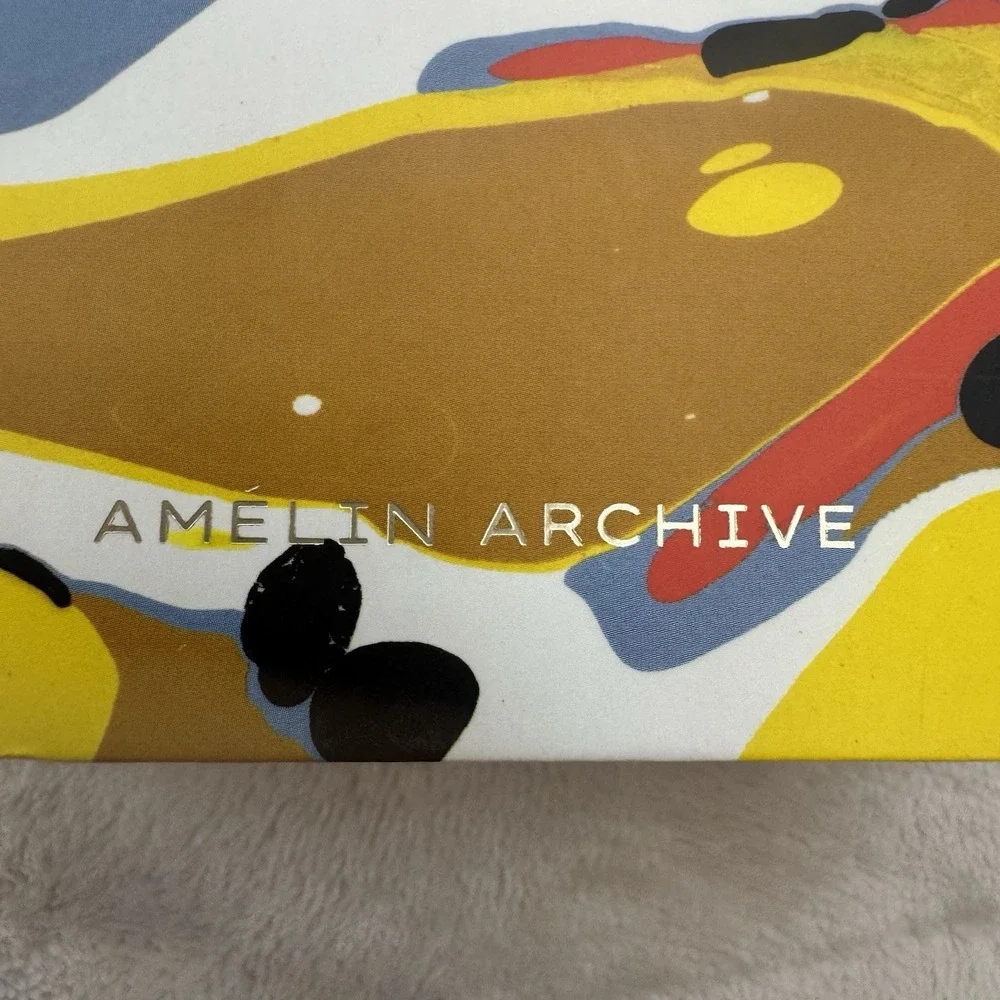 Amelin Archive Abstracte Note Cube Correspondence Card Set w Storage Box New